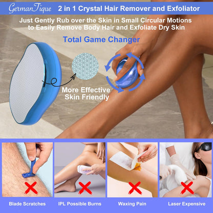 Germantique Borrador de Pelo de Cristal, Removedor Natural de Pelo...