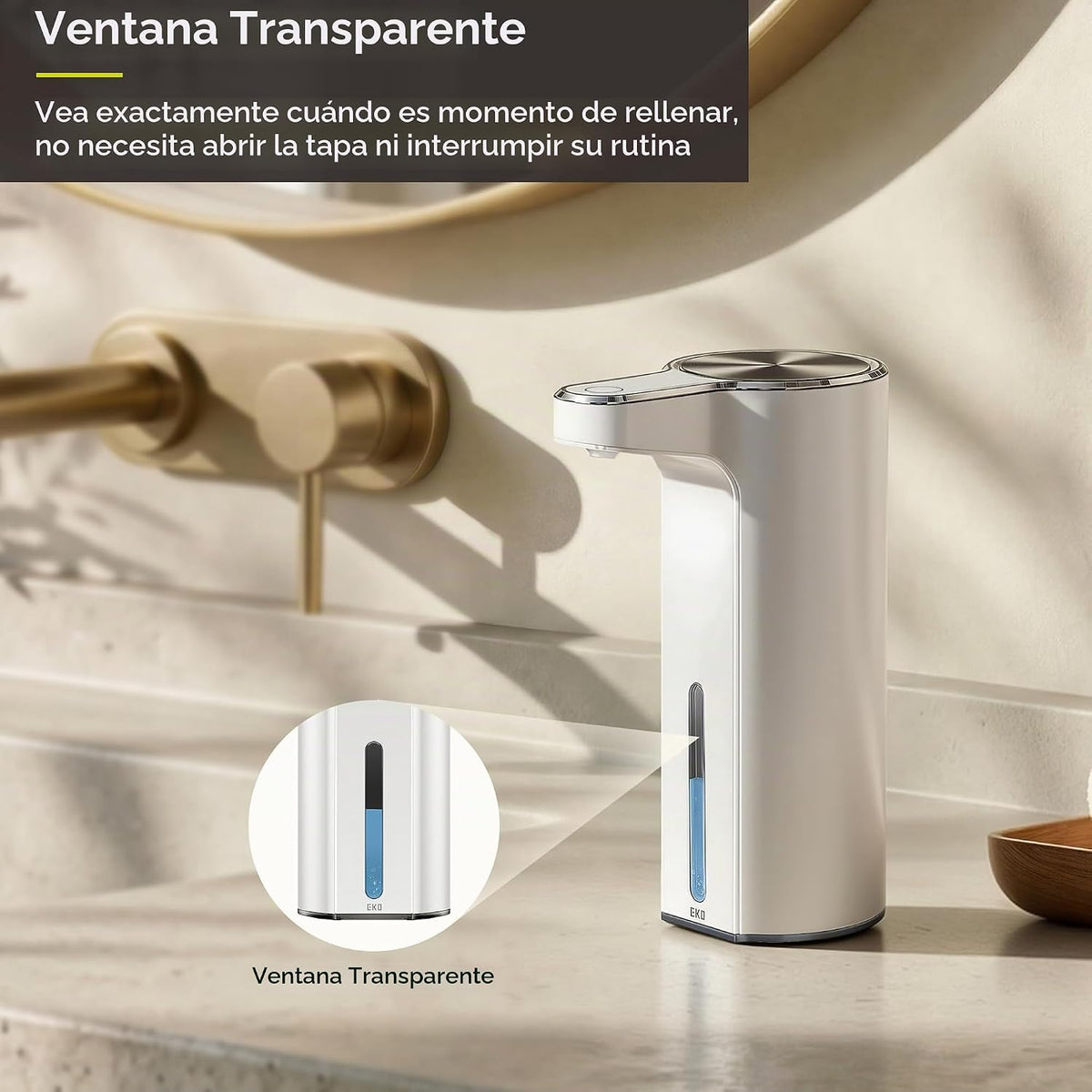EKO Dispensador de jabón automático sin contacto Aroma para baño y...