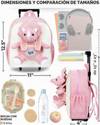 Naturally KIDS Maleta para niños pequeños con peluche Triceratops d...