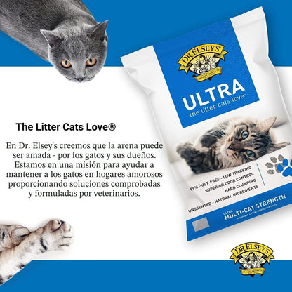 Dr. Elsey's Arena para gatos de arcilla aglutinante ultra sin p...