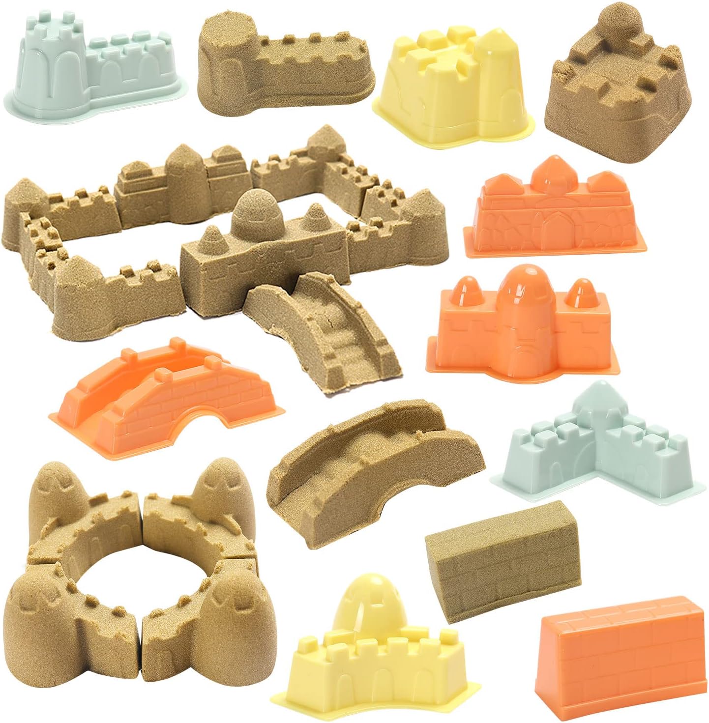YIDESTARS Kit de arena de construcción de juego, arena mágica de 2....