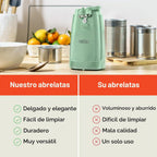bella Abrelatas eléctrico y afilador de cuchillos, palanca de corte...