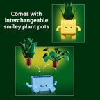 LEGO Botanicals Happy Plants - Juguete de construcción para niños, niñas y niños de 9 años en adelante, decoración de sala de juegos para escritorio o estante, regalo para cesta de Pascua, planta artificial de interior para jugar y exhibir - 10349