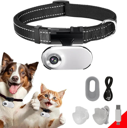 ehomful Collar de cámara para gatos HD 1080P con grabación de video...