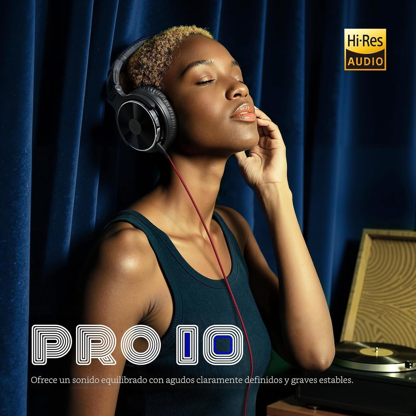 OneOdio Auriculares con cable para diadema Hi-Res Studio Monitor y...
