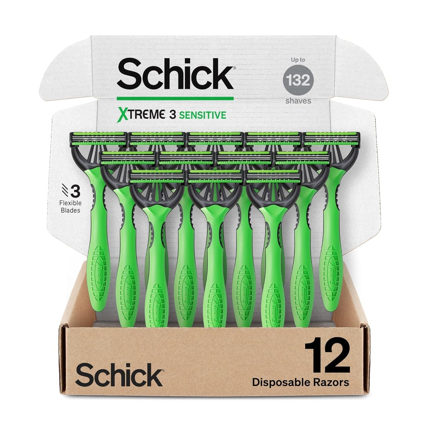 Schick Xtreme 3 - Maquinillas de afeitar desechables originales par...