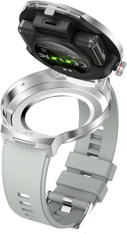 ATEVIX Reloj inteligente con auriculares, pantalla HD de 1.85 pulga...