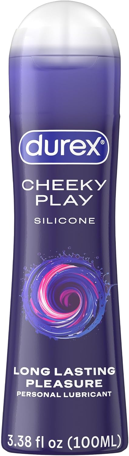 Durex Lubricante personal de silicona, lubricante anal suave para s...