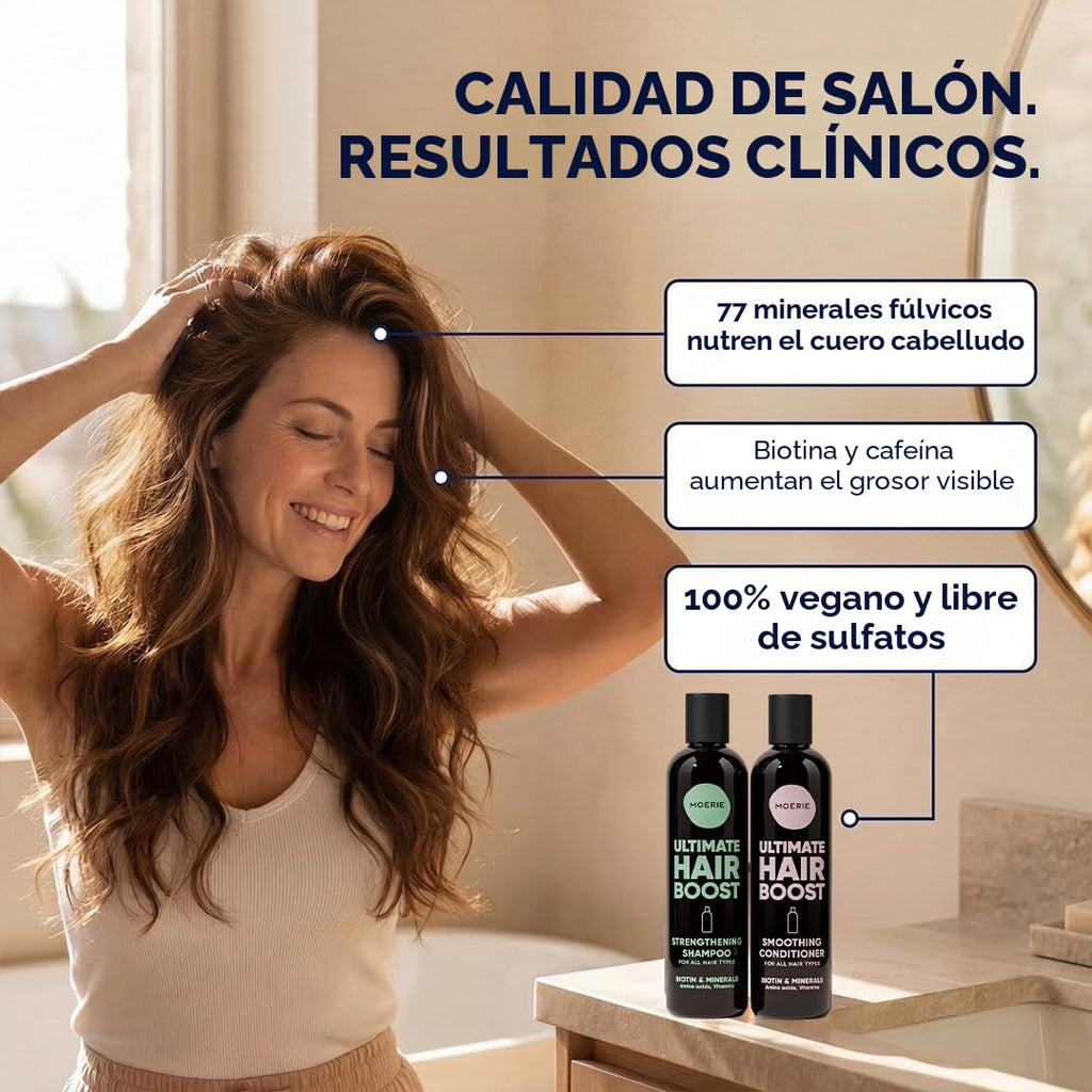 Moerie Champú y acondicionador para el crecimiento del cabello para...