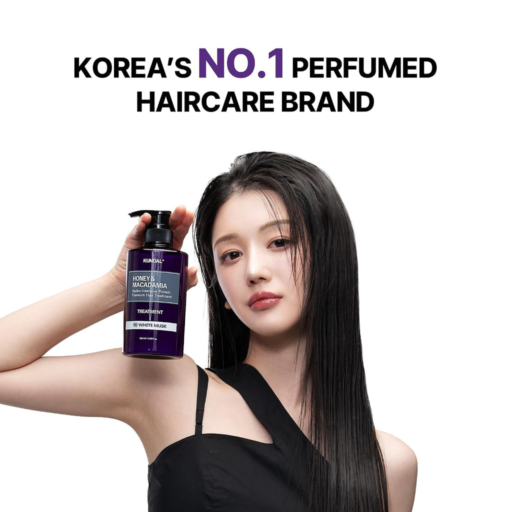 KUNDAL Juego de champú y acondicionador coreano [White Musk] calida...