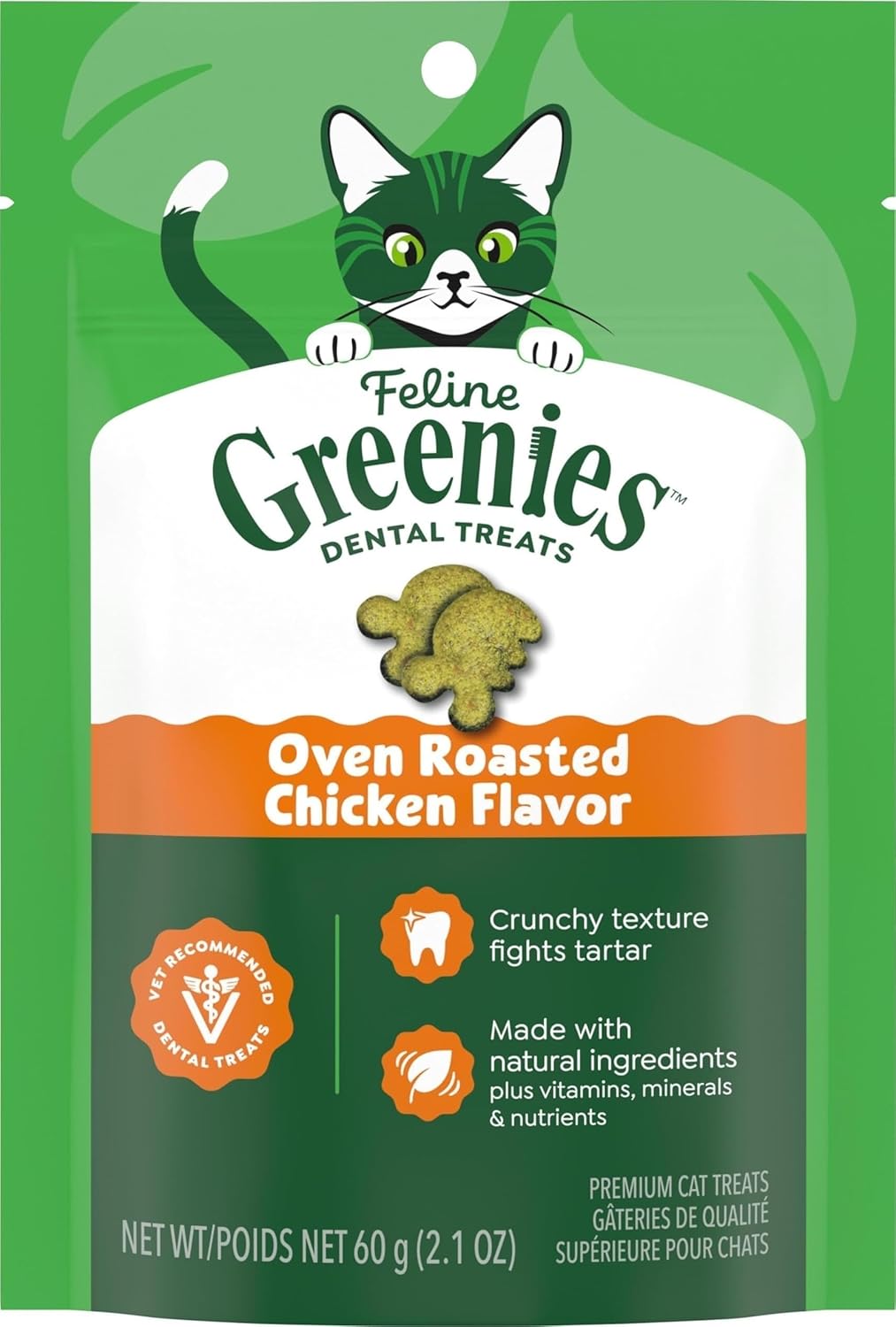 Greenies Golosinas dentales naturales para gatos adultos recomendad...