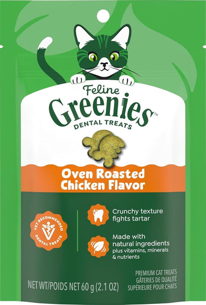 Greenies Golosinas dentales naturales para gatos adultos recomendad...
