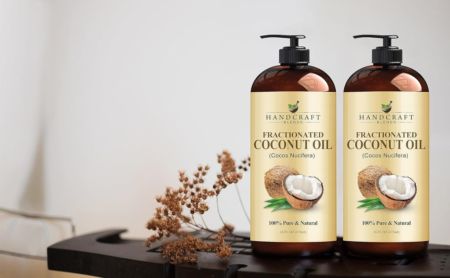 Handcraft Blends Aceite de coco fraccionado \u2013 16 onzas líquida...