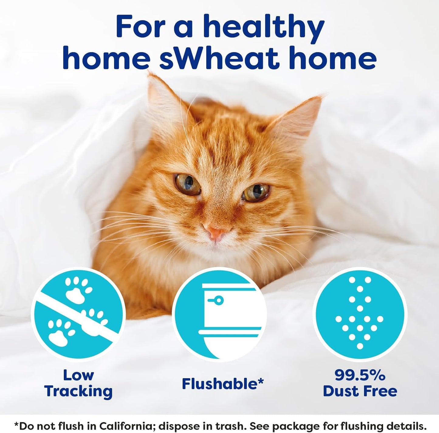 swheat Scoop fast-clumping all-natural Aserrín para gatos