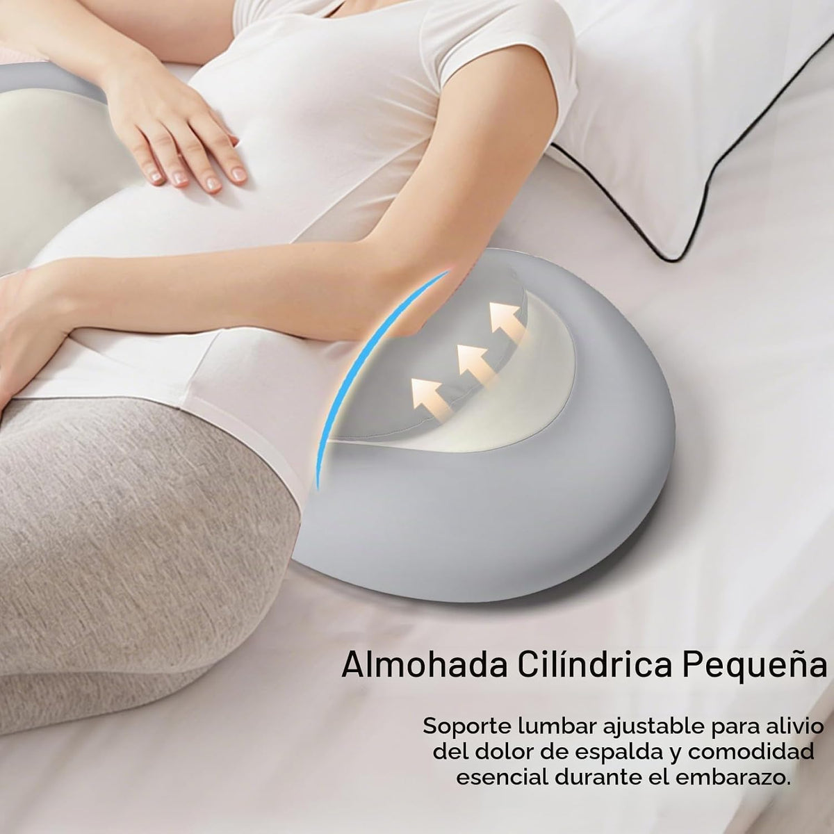 Almohadas de embarazo para dormir, almohada de cuña de maternidad d...
