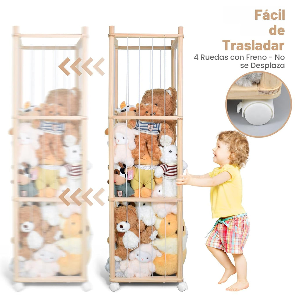 Almacenamiento de animales de peluche, almacenamiento de zoológico...