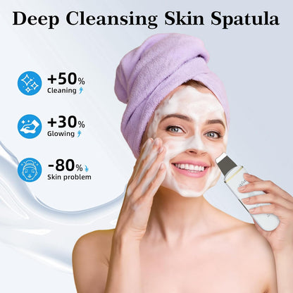 GUG - Espátula para exfoliante de piel, limpiador de poros con 4 mo...