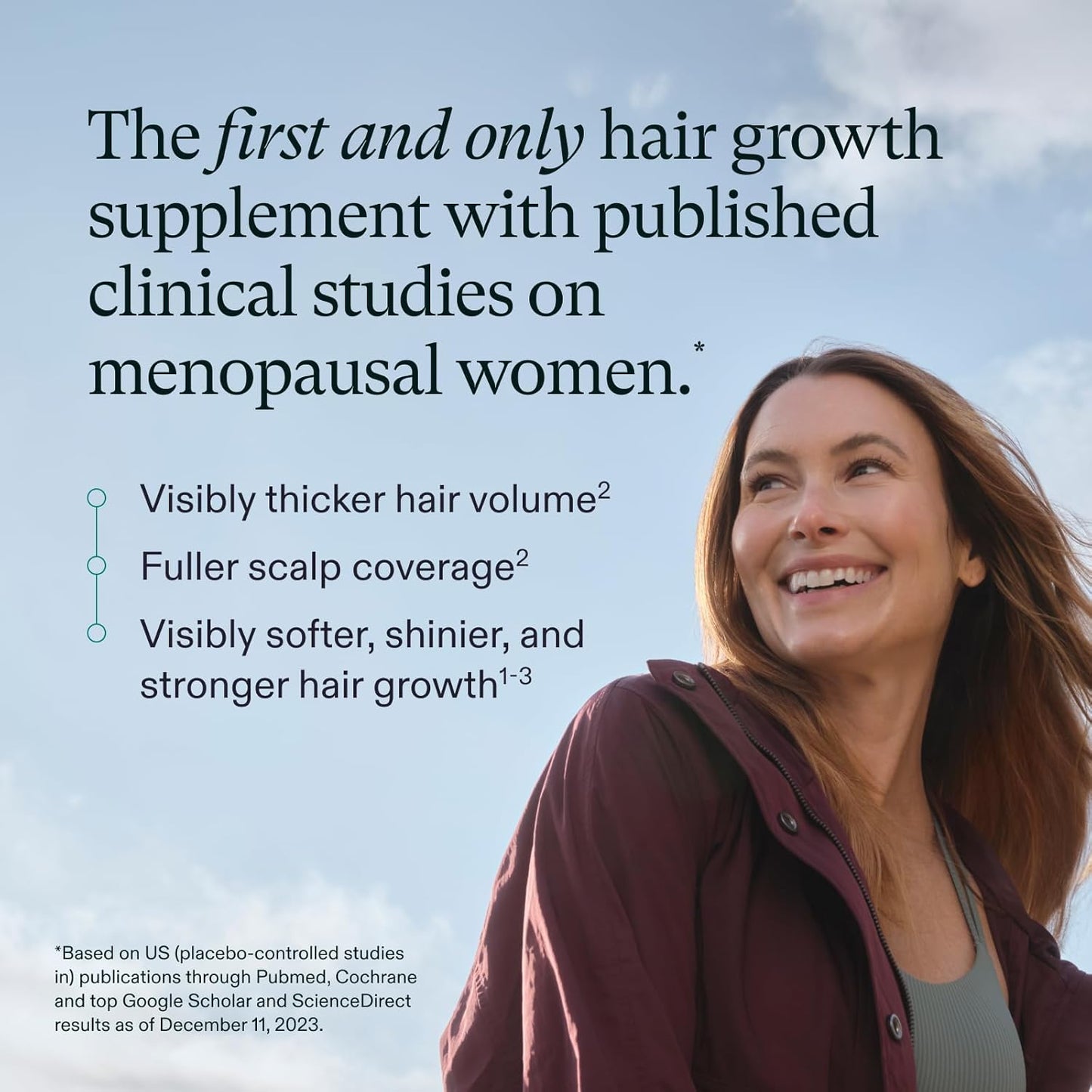 Nutrafol Suplementos para el Crecimiento del Cabello Women's Balance para Mujeres, Edades 45 y Más, Clínicamente Probados para Cabello Visiblemente Más Grueso y Cobertura del Cuero Cabelludo en 3-6