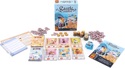 Pandasaurus Games Castle Combo Juego de Cartas - Maximiza los Combos en Este Juego de Estrategia de Colocación de Cartas, Diversión Familiar Competitiva Rápida para Niños y Adultos, Edades 10+, 2-5