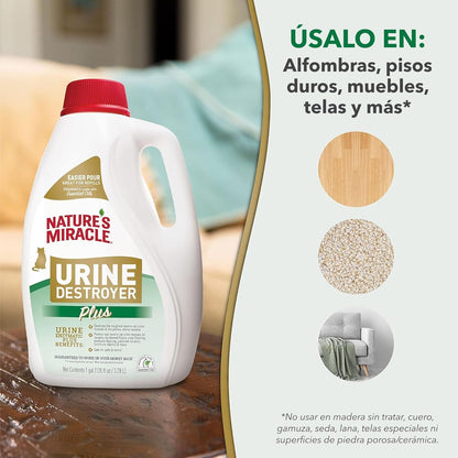 Nature's Miracle Destructor de Orina Plus para Gatos, Fórmula E...