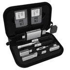 Kit adaptador 7 en 1 - Carga USB múltiple - Bolsa de almacenamiento digital - Cepillo de limpieza de puerto Lightning a C - Pin de expulsión de tarjeta SIM - Lightning a 0.138 in