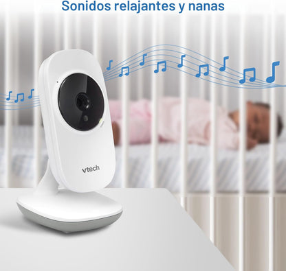 VTech VM819-2 Monitor de bebé, pantalla de 2.8 pulgadas, 2 cámaras,...