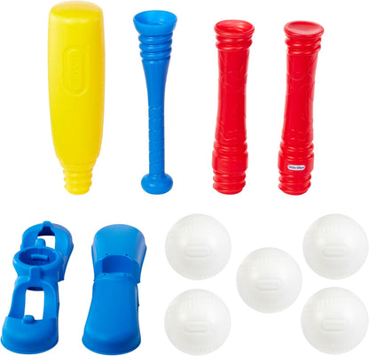 Little Tikes Juego de T-Ball, rojo, 5 bolas, para niños pequeños a...
