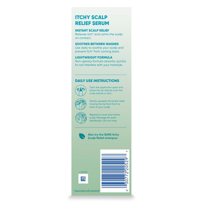 Head & Shoulders Suero anticaspa para aliviar el cuero cabelludo desnudo, 0.1% de piritiona de zinc, para alivio de picazón y comodidad del cuero cabelludo, 4.2 onzas líquidas