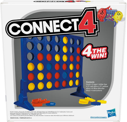 Hasbro Gaming Conecta 4 Juego de mesa de estrategia para edades de 6 años en adelante (exclusivo de Amazon)
