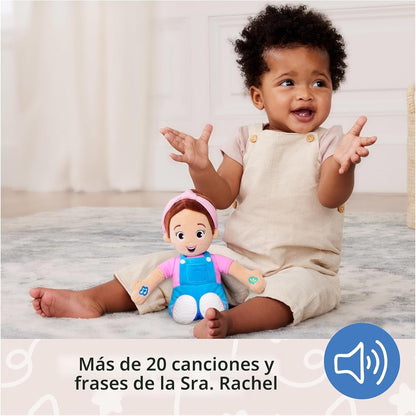Ms. Rachel Muñeca Oficial que Habla y Canta, Muñeca Interactiva de 16 Pulgadas de Altura con 4 Canciones y Más de 16 Frases, Juguetes para Niños y Niñas de 6 Meses a 3+ Años.