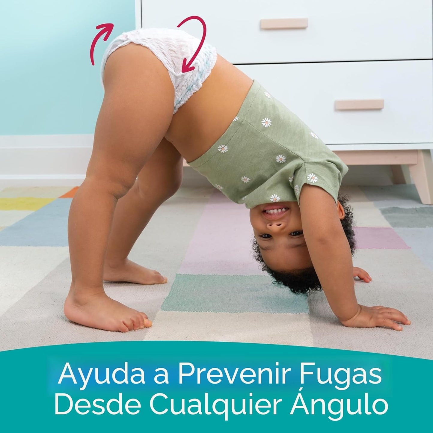 Pampers Pañales Cruisers 360 - Talla 5, 128 unidades, a prueba de b...