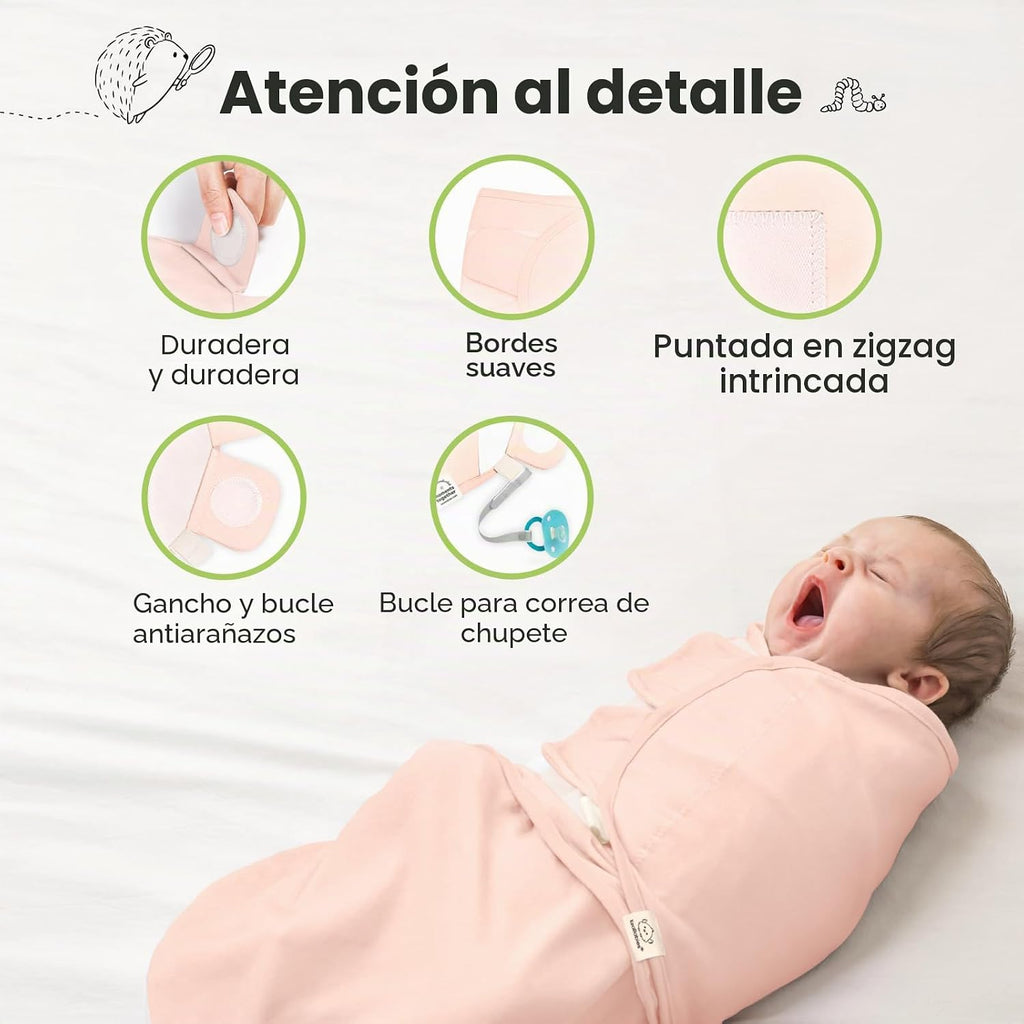 Paquete de 3 mantas orgánicas para dormir para bebé, para recién na...