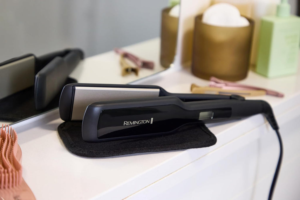 REMINGTON Plancha de pelo antiestática de 1.75 pulgadas, plancha pl...