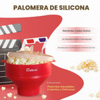 Salbree Tazón plegable de silicona para hacer palomitas de maíz par...