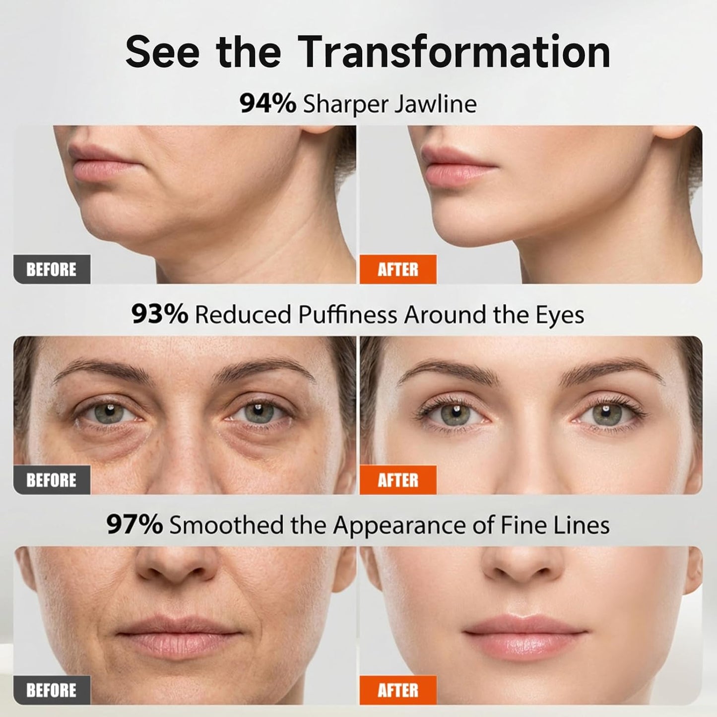 Masajeador facial eléctrico con microcorriente y calentado, 2 en 1...