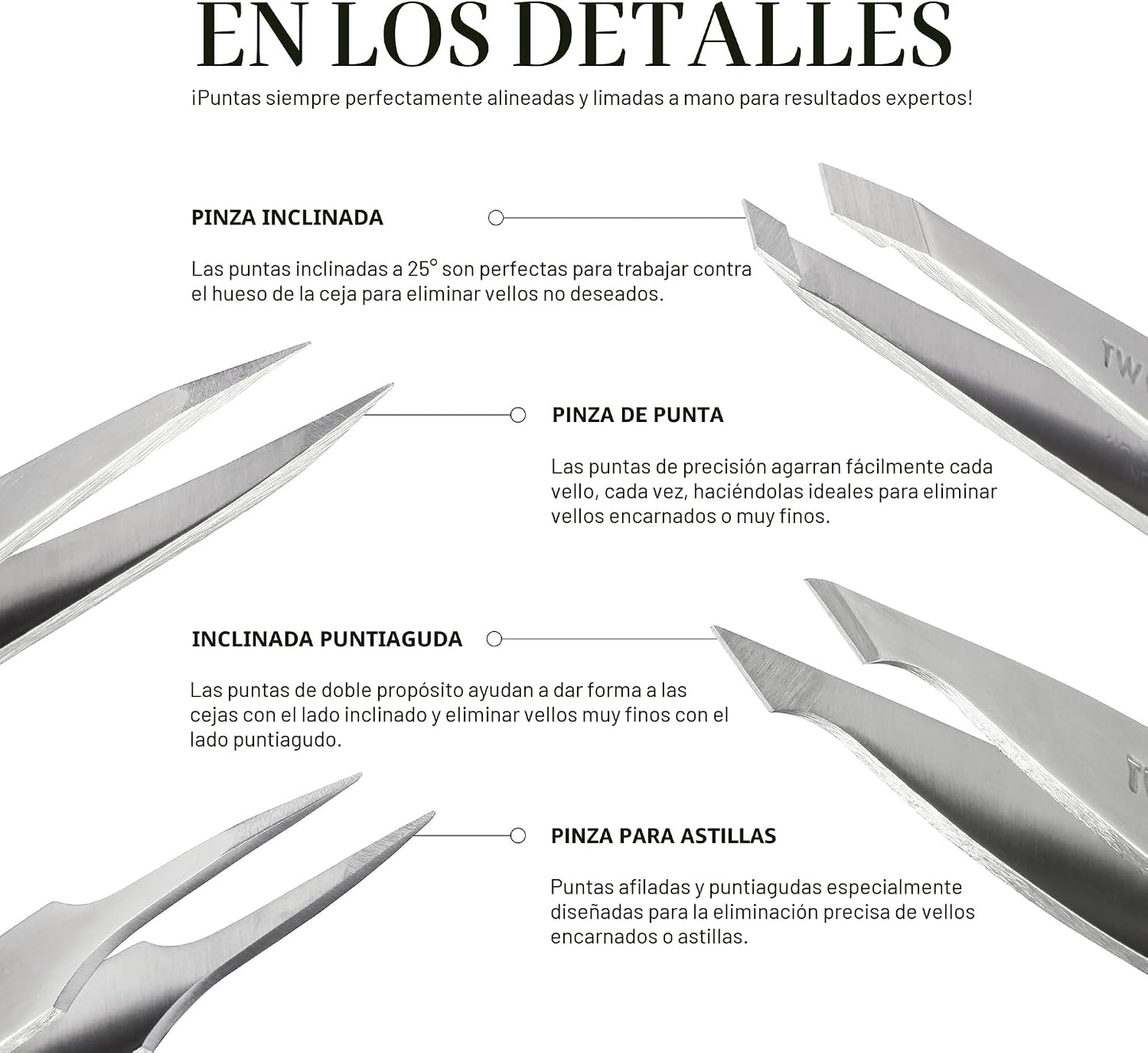 Tweezerman - Pinza de acero inoxidable