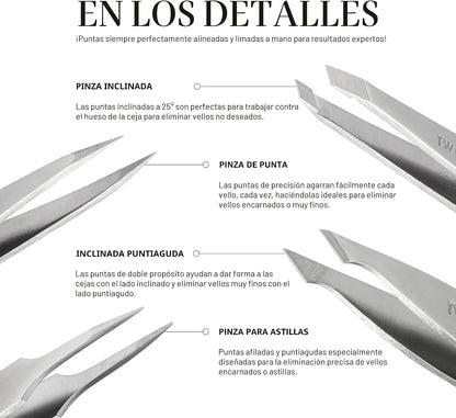 Tweezerman - Pinza de acero inoxidable
