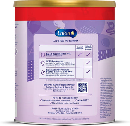 Enfamil NeuroPro Gentlease para aliviar la irritación, el llanto, g...