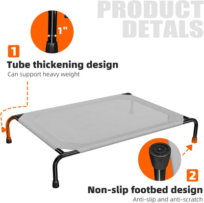 Simple Trending Cama elevada para perros grandes, catre para perros...