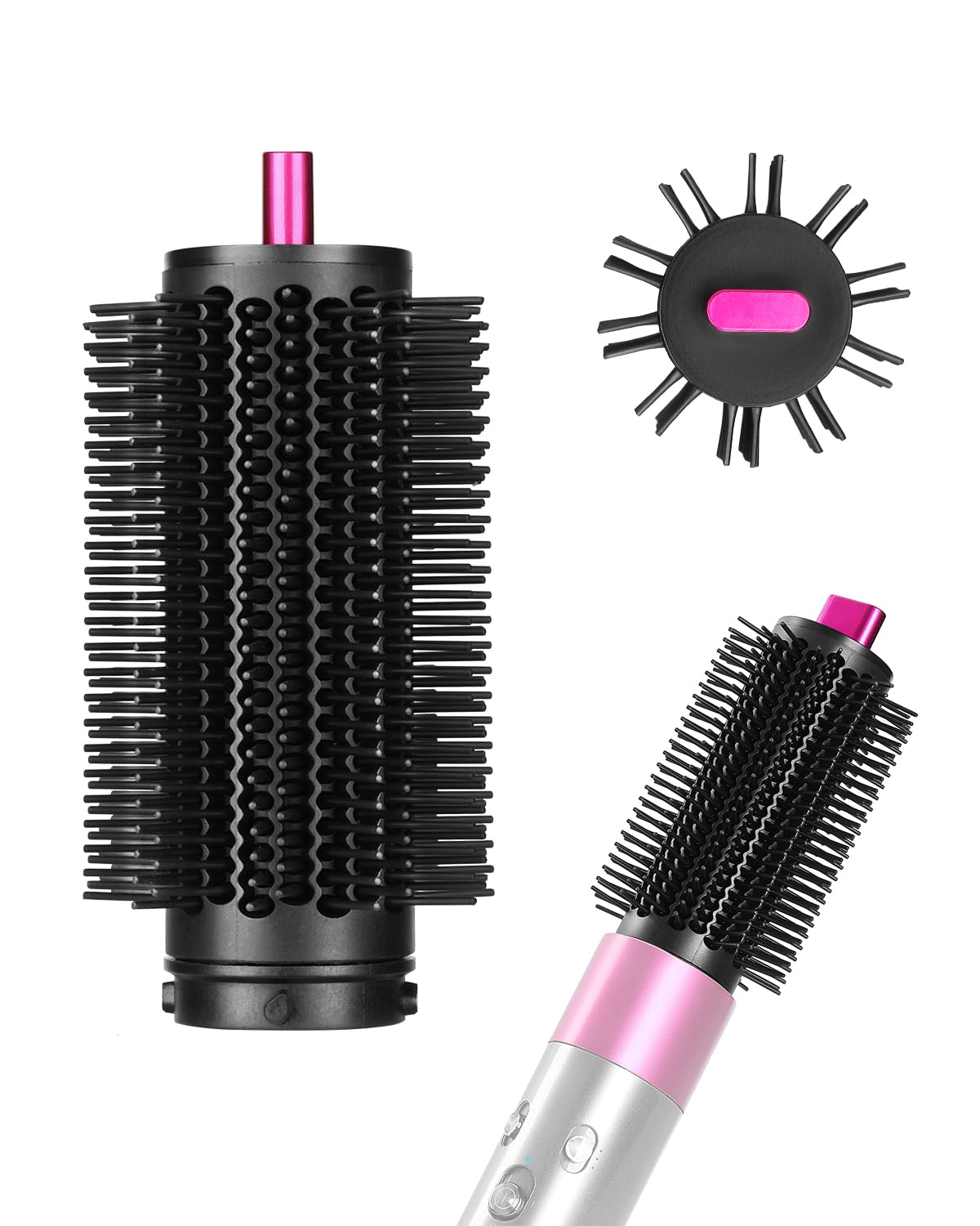 Accesorio de cepillo voluminizador redondo mejorado compatible con...