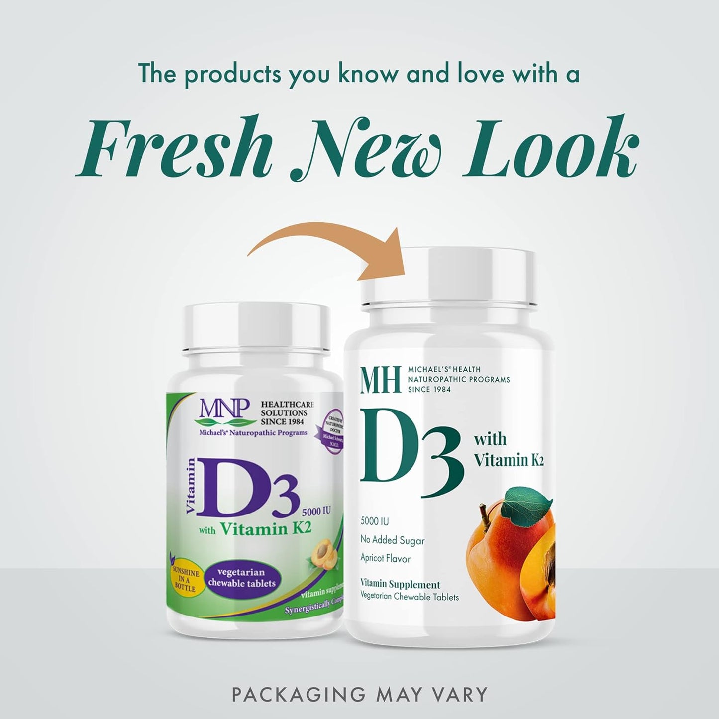 Michael's Naturopathic Programs Vitamina D3 con K2-5000 IU, 90...