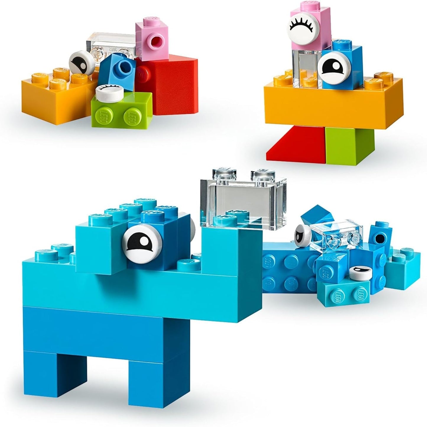 LEGO Classic Maleta creativa 10713 - Incluye estuche organizador de almacenamiento con divertidos y coloridos bloques de construcción, juguete de aprendizaje preescolar para niños, niños y niñas a