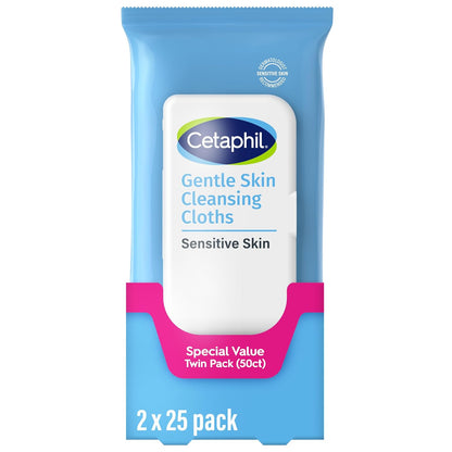 Cetaphil Toallitas faciales y corporales, paños de limpieza suaves...
