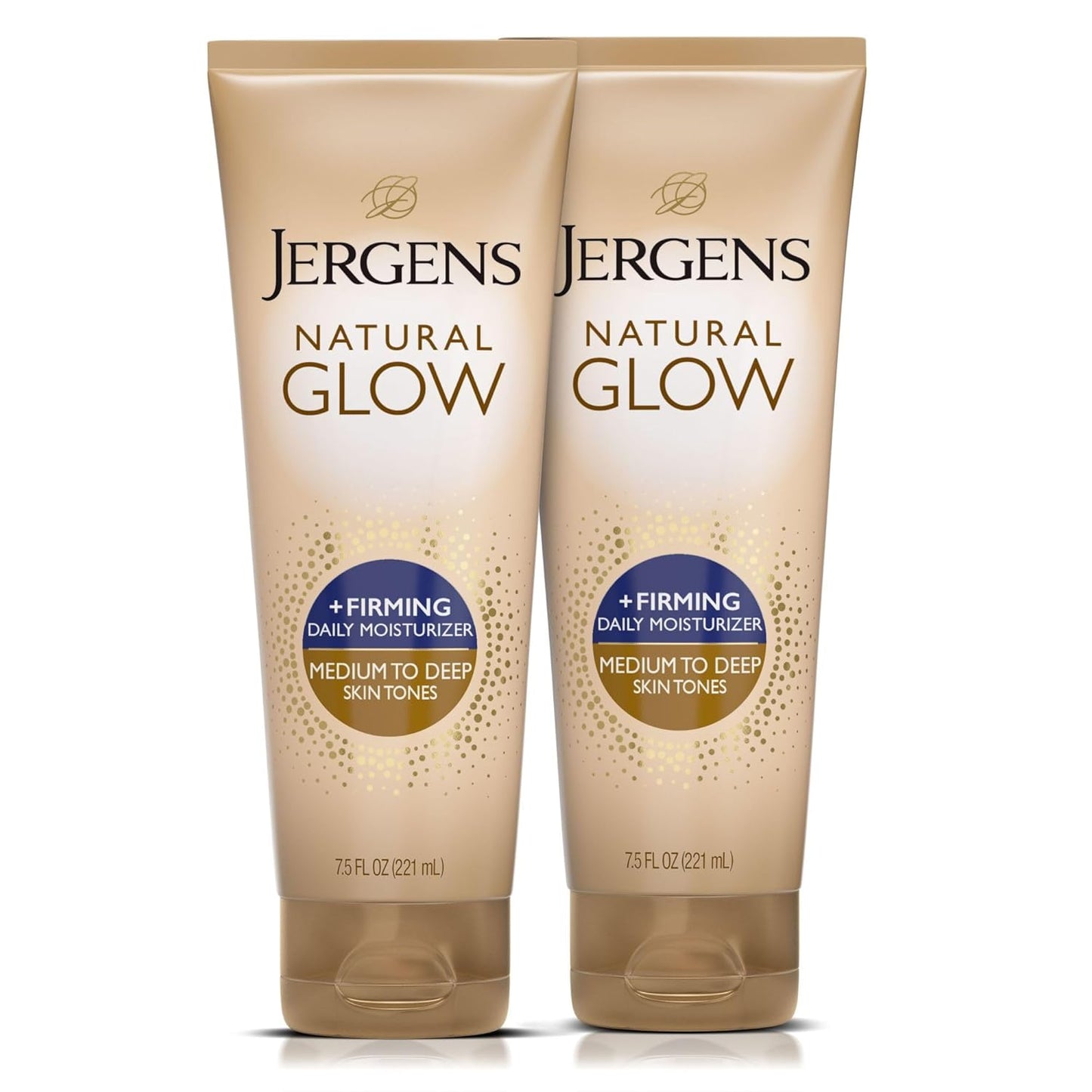 Jergens Natural Glow + Loción corporal autobronceadora reafirmante,...