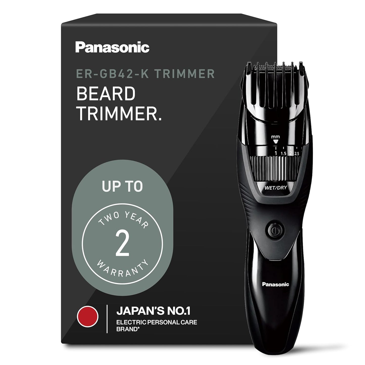 Panasonic depiladora inalámbrica para barba para hombres con dial d...