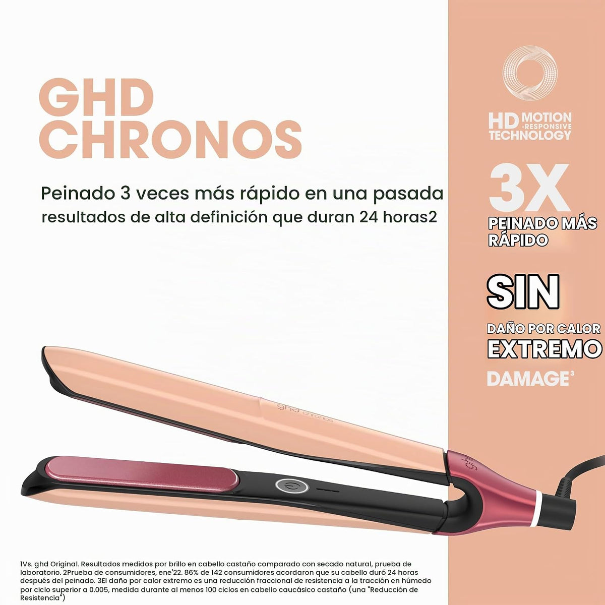 ghd Plancha plana profesional Chronos de 1" Styler