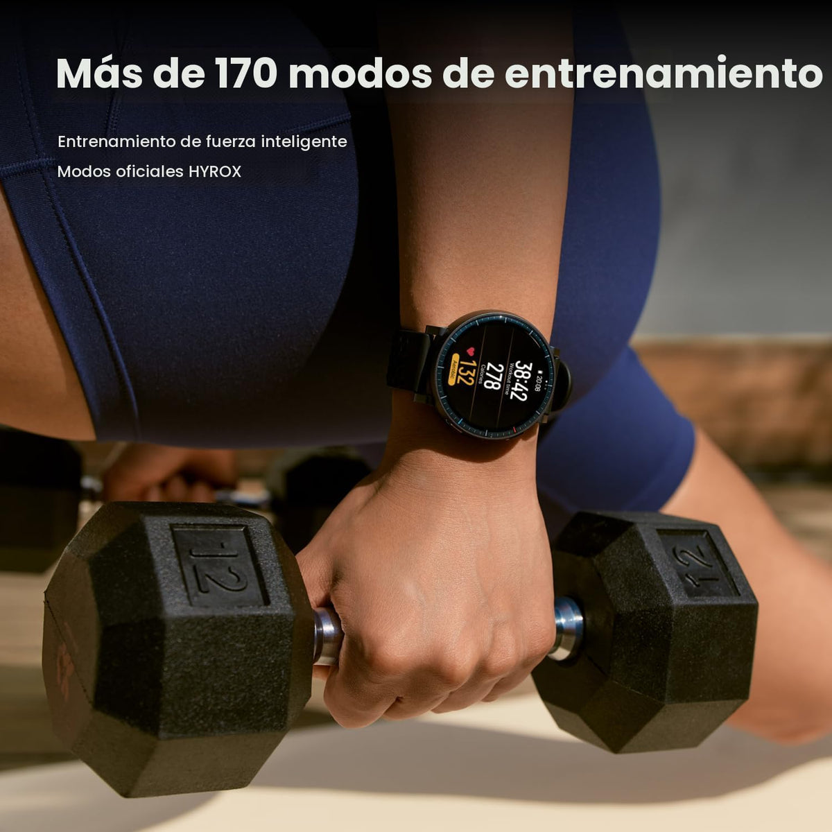 Amazfit Reloj inteligente Active Max, pantalla AMOLED de 1.5",...