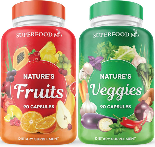 Superfood MD Suplemento de frutas y verduras, superalimentos natura...