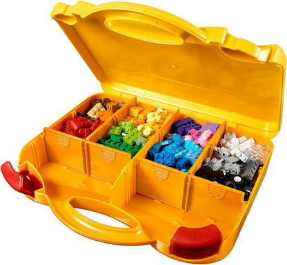 LEGO Classic Maleta creativa 10713 - Incluye estuche organizador de almacenamiento con divertidos y coloridos bloques de construcción, juguete de aprendizaje preescolar para niños, niños y niñas a