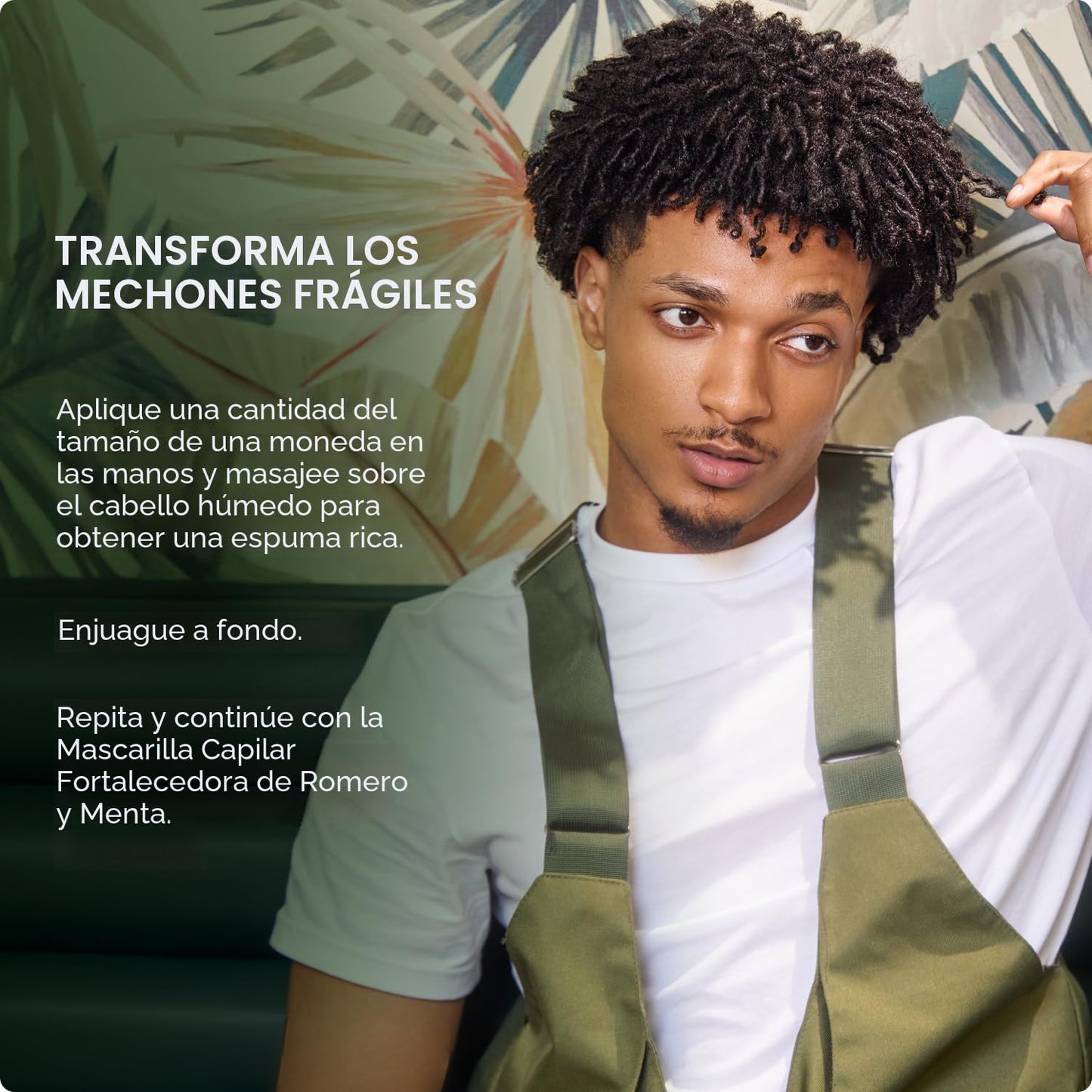 Mielle Organics - Champú fortalecedor de romero y menta con biotina...